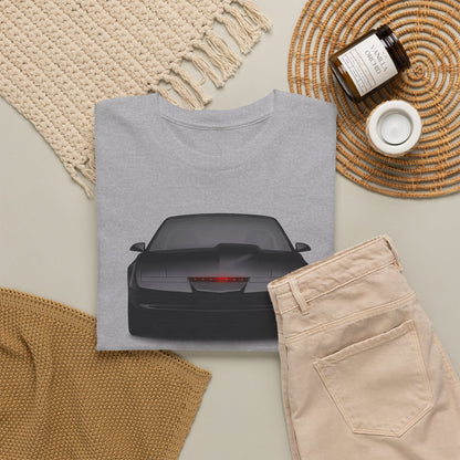 KITT-Inspired Retro Sports Car Tee — Front View Knight Rider Car Graphic Shirt