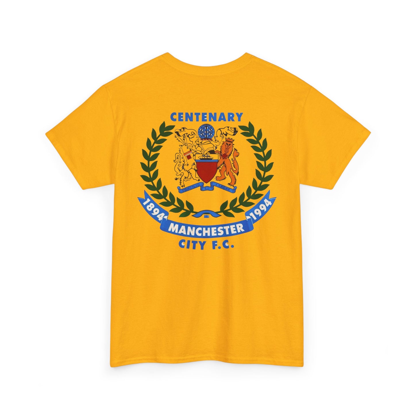 Manchester City F.C. Centenary Crest Tee — 1894–1994 Football Club Shirt