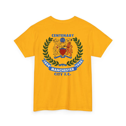 Manchester City F.C. Centenary Crest Tee — 1894–1994 Football Club Shirt