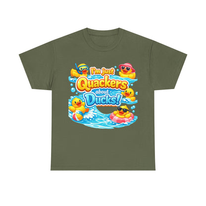 I'm Just Quackers About Ducks! Cute Rubber Duck Pool Tee