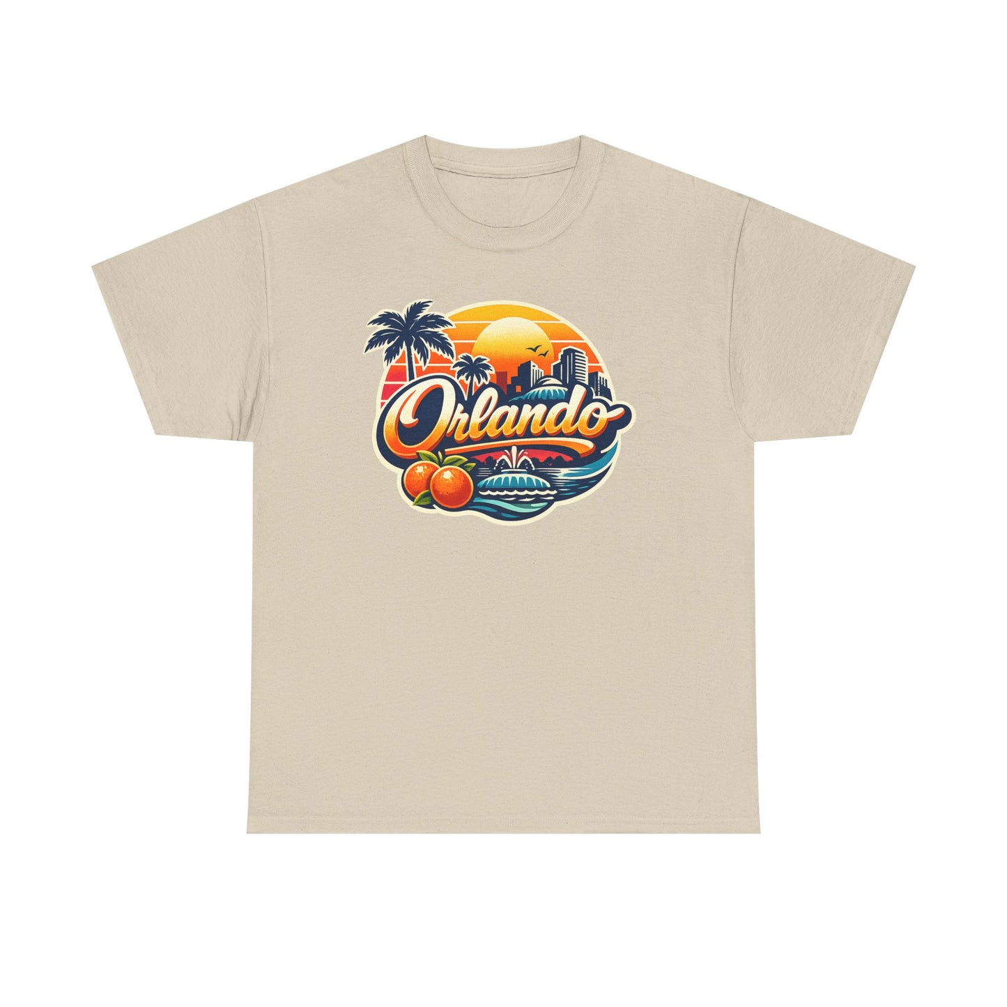 Orlando Retro Sunset T-Shirt — Vintage Florida Vacation Tee