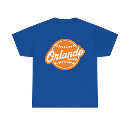 Orlando Baseball Tee — Vintage Orange Baseball Logo T‑Shirt