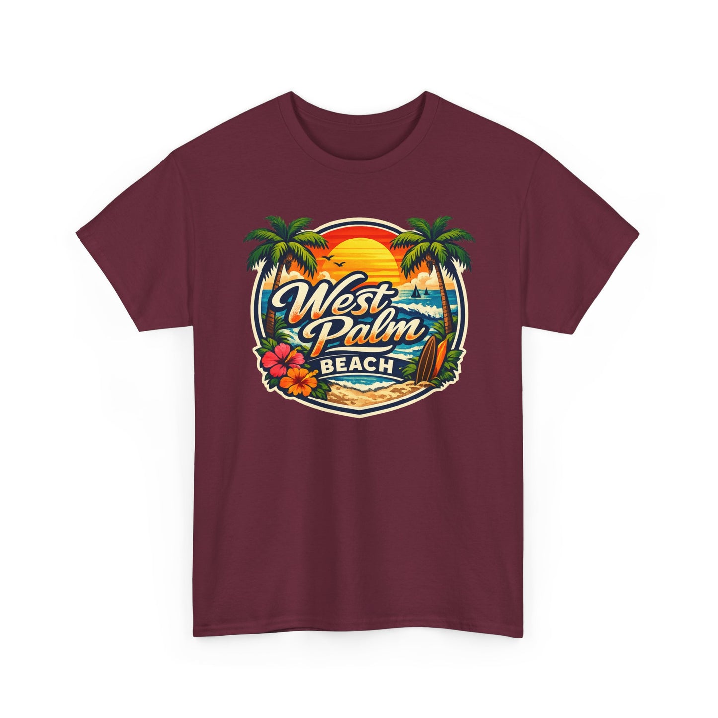 West Palm Beach Retro Sunset T-Shirt