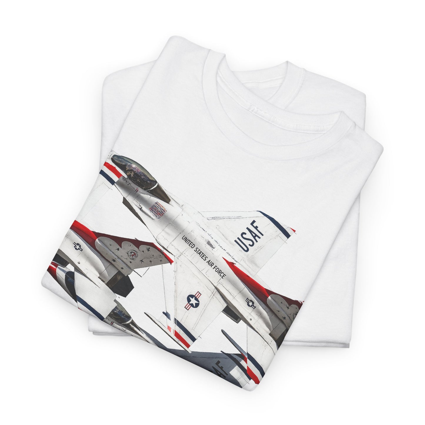 Thunderbirds Jet Formation T‑Shirt — Military Aviation Fighter Jets Tee