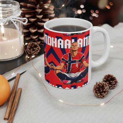 Erling Haaland Norway Player — Ceramic Coffee Cup (11oz & 15oz)