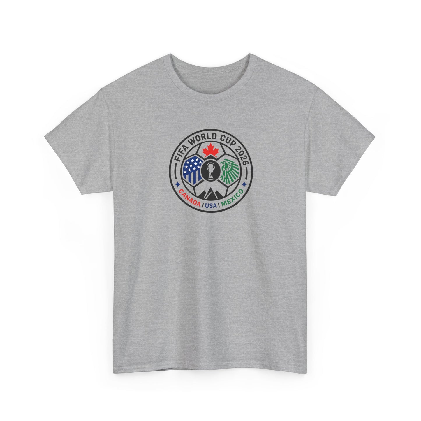 World Cup 2026 Soccer Tee — Canada USA Mexico Crest