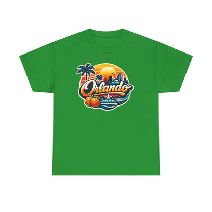 Orlando Retro Sunset T-Shirt — Vintage Florida Vacation Tee