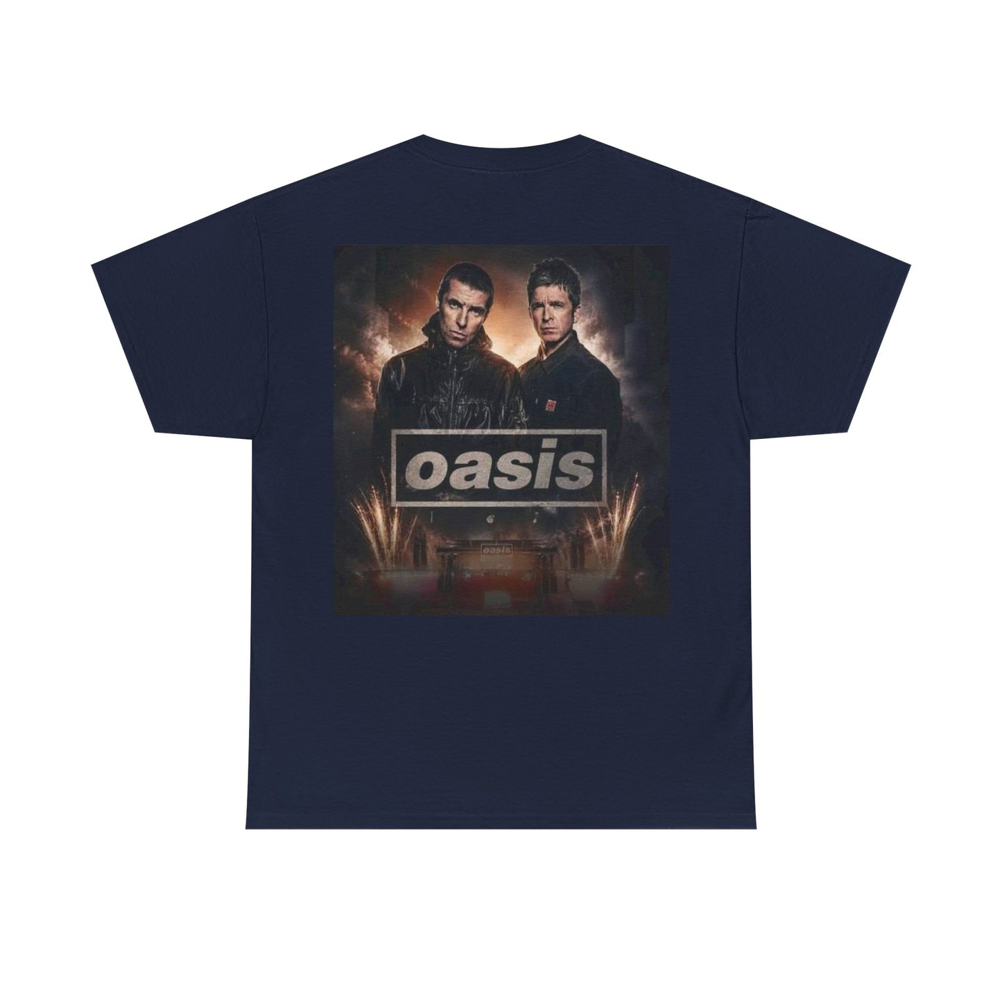 Oasis Band Logo Tee — Retro Rock Concert Graphic T-Shirt