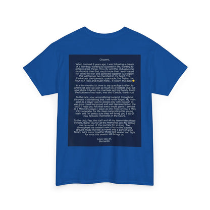 Bernardo Silva Tribute Tee – Inspirational Letter & Celebrating Goal Moment