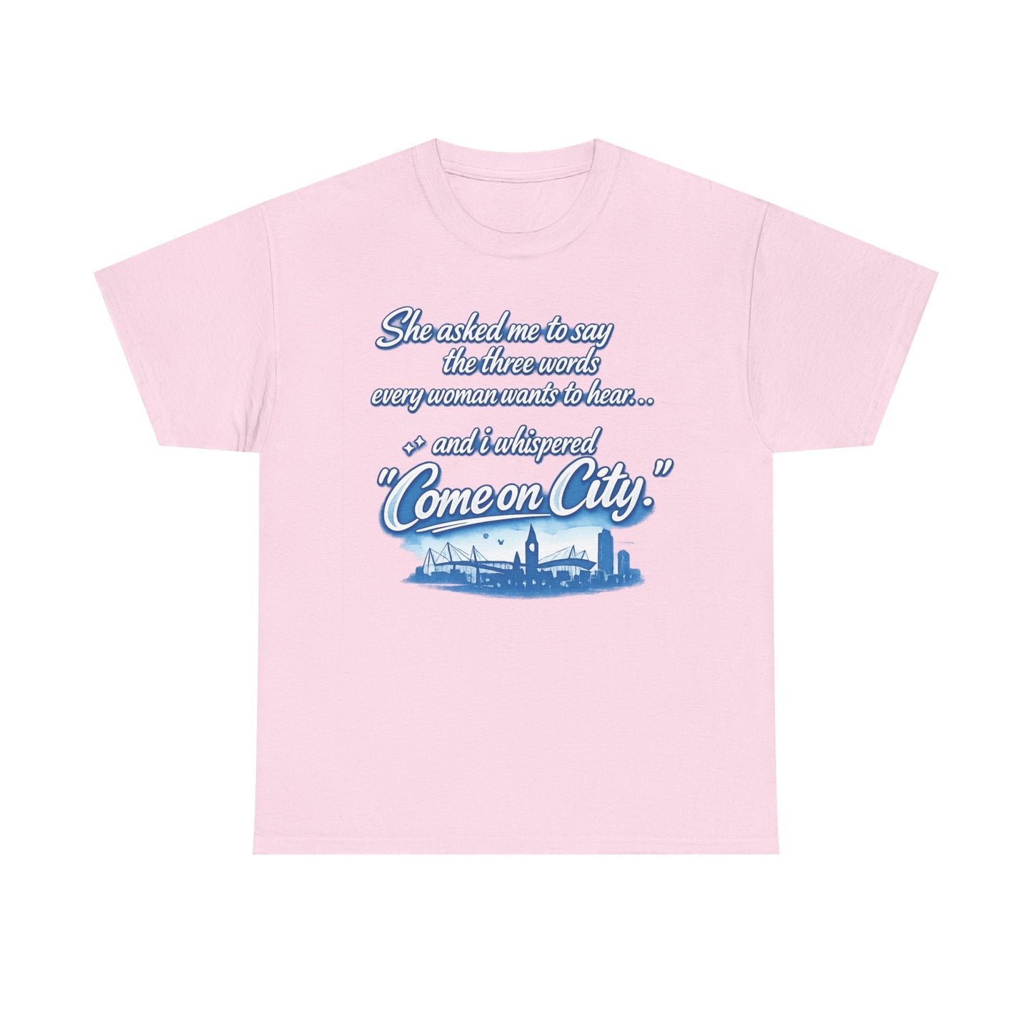 Come on City Skyline Tee — Retro Script Urban Pride T‑Shirt