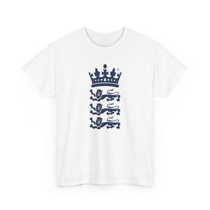 English Cricket T-Shirt — Vintage Cricket Crest Tee