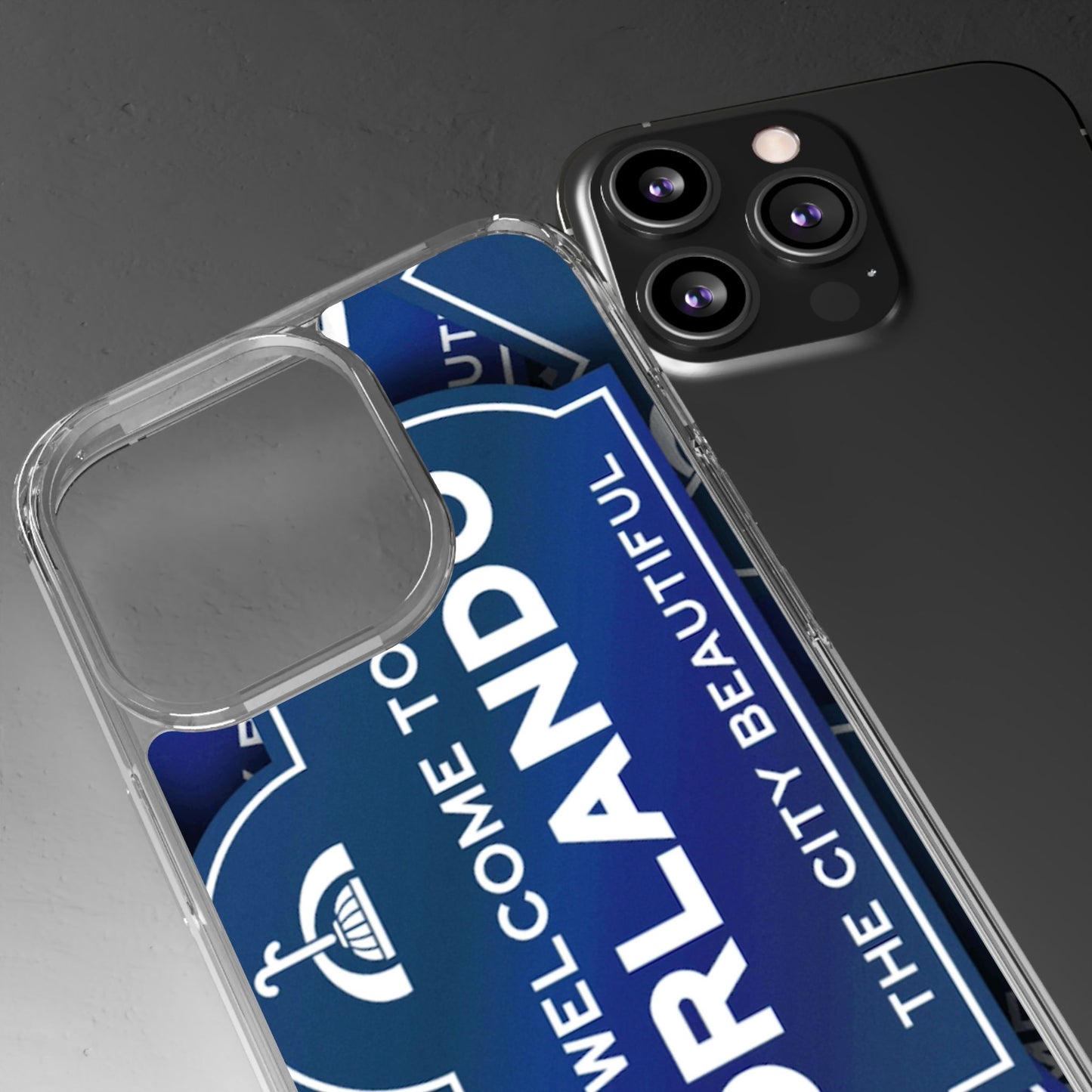 Orlando Clear Phone Case — "Welcome to Orlando" City Sign Design