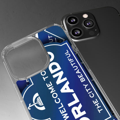 Orlando Clear Phone Case — "Welcome to Orlando" City Sign Design