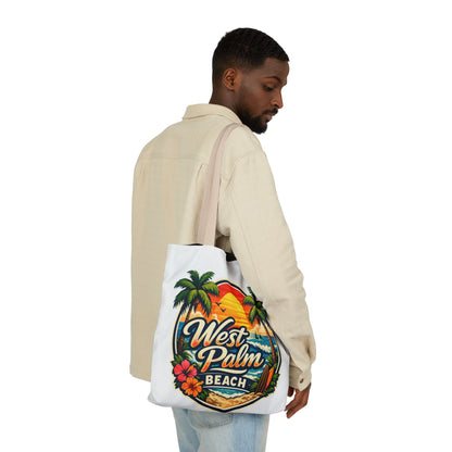 West Palm Beach Vintage Sunset Tote