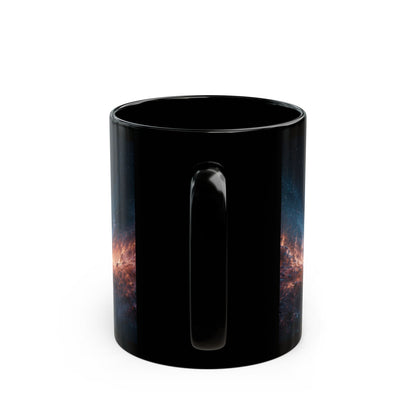Empire Star Destroyer Galaxy Vortex Black Mug — Cosmic Space Coffee Cup (11oz & 15oz)
