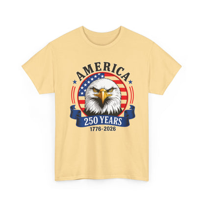 America 250 Years T-Shirt – Bald Eagle 1776–2026 Patriotic Tee