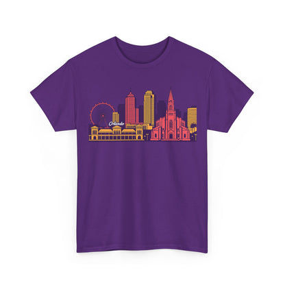 Orlando City Skyline T-Shirt — Colorful Urban Landmark Graphic Tee