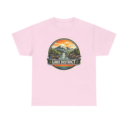 Lake District Graphic Tee — Scenic Mountain & Lake Camping Shirt