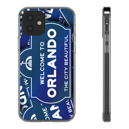 Orlando Clear Phone Case — "Welcome to Orlando" City Sign Design