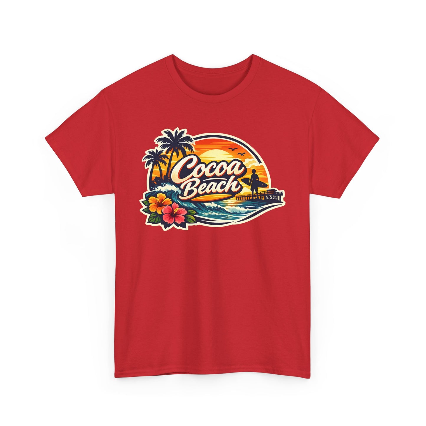 Cocoa Beach Vintage Sunset T-Shirt