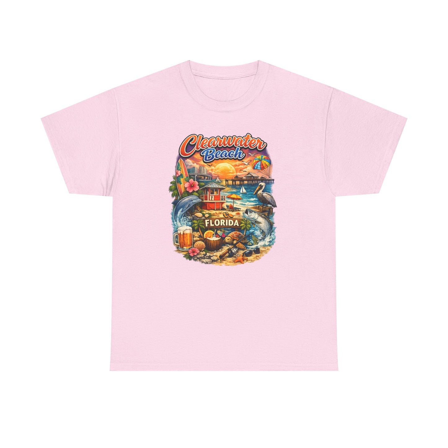 Clearwater Beach Florida Vintage Vacation T-Shirt