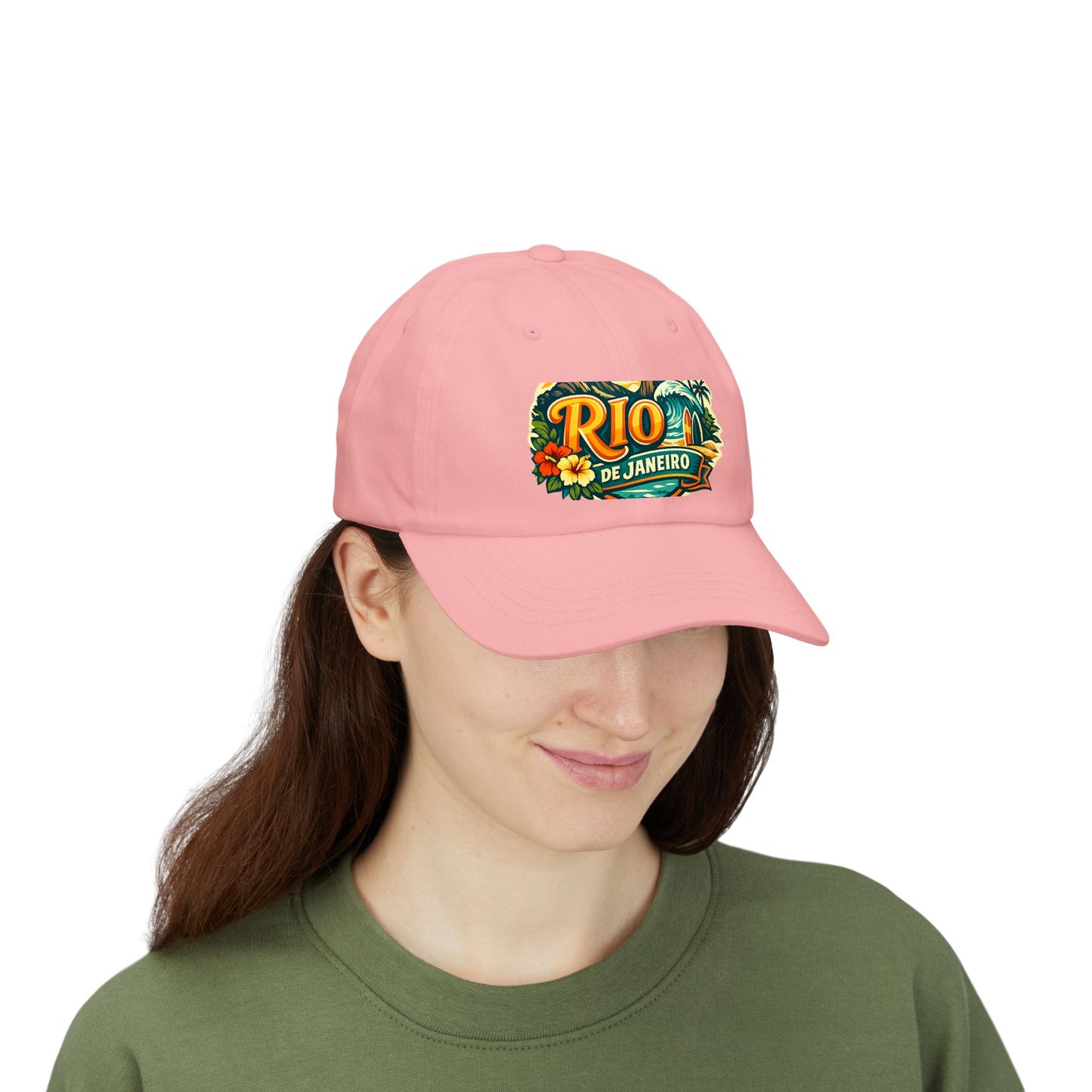 Rio de Janeiro Vintage Surf Dad Cap — Tropical Beach Hat