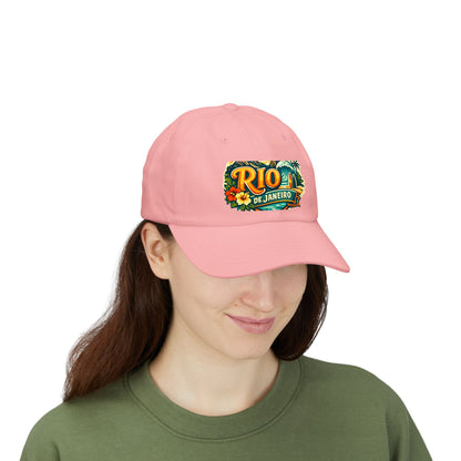 Rio de Janeiro Vintage Surf Dad Cap — Tropical Beach Hat