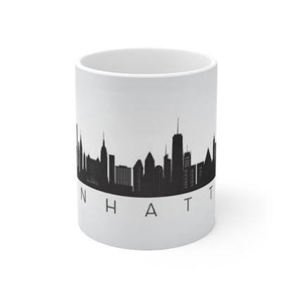 Manhattan Skyline Ceramic Coffee Mug — 11oz & 15oz