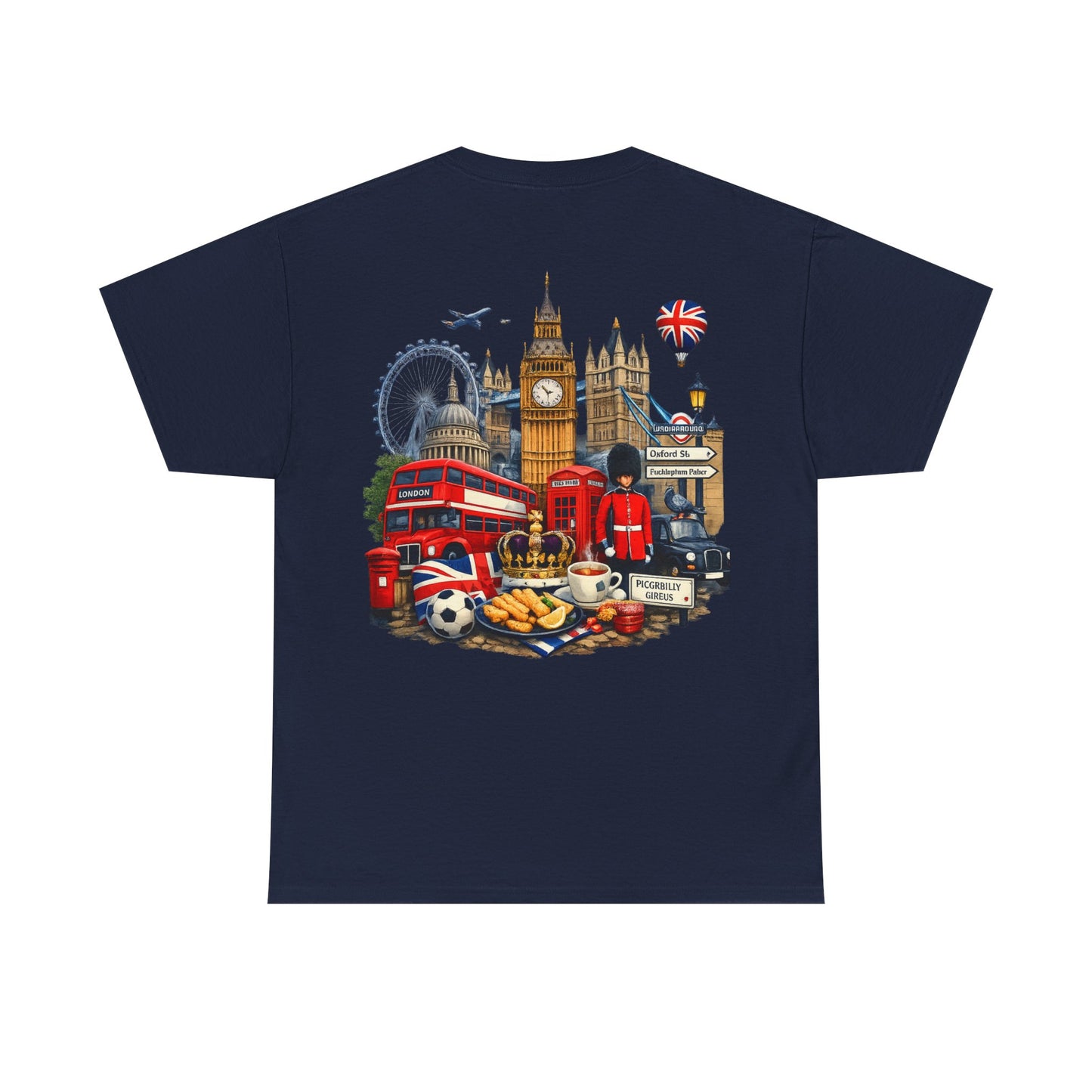 London Landmarks T‑Shirt — British Icons Collage Tee