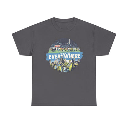 Manchester City T-Shirt — Follow Me Everywhere Soccer Fan Design