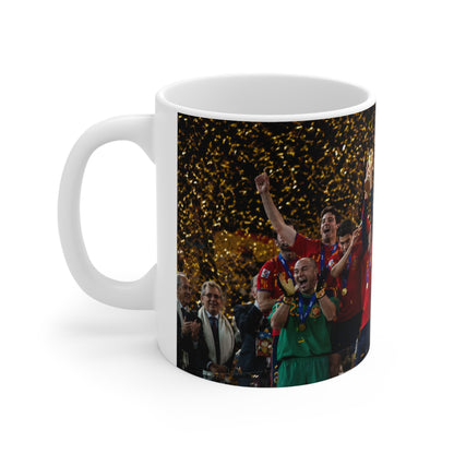 Spain 2026 World Cup Champions Photo Mug — Ceramic Coffee Cup (11oz & 15oz)