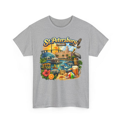 St. Petersburg Florida Retro Beach Scene T-Shirt