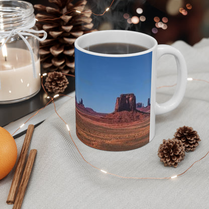 Desert Panorama Mug — Monument Valley Scenic Ceramic Coffee Cup (11oz & 15oz)