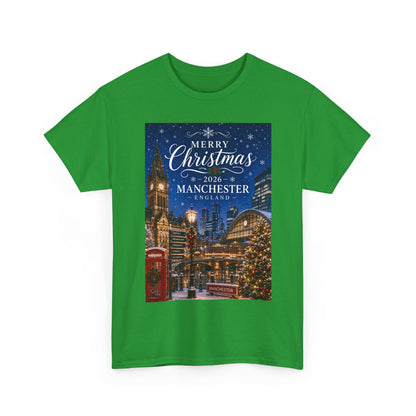 Manchester Christmas Tee — Merry Christmas 2026 Holiday T‑Shirt