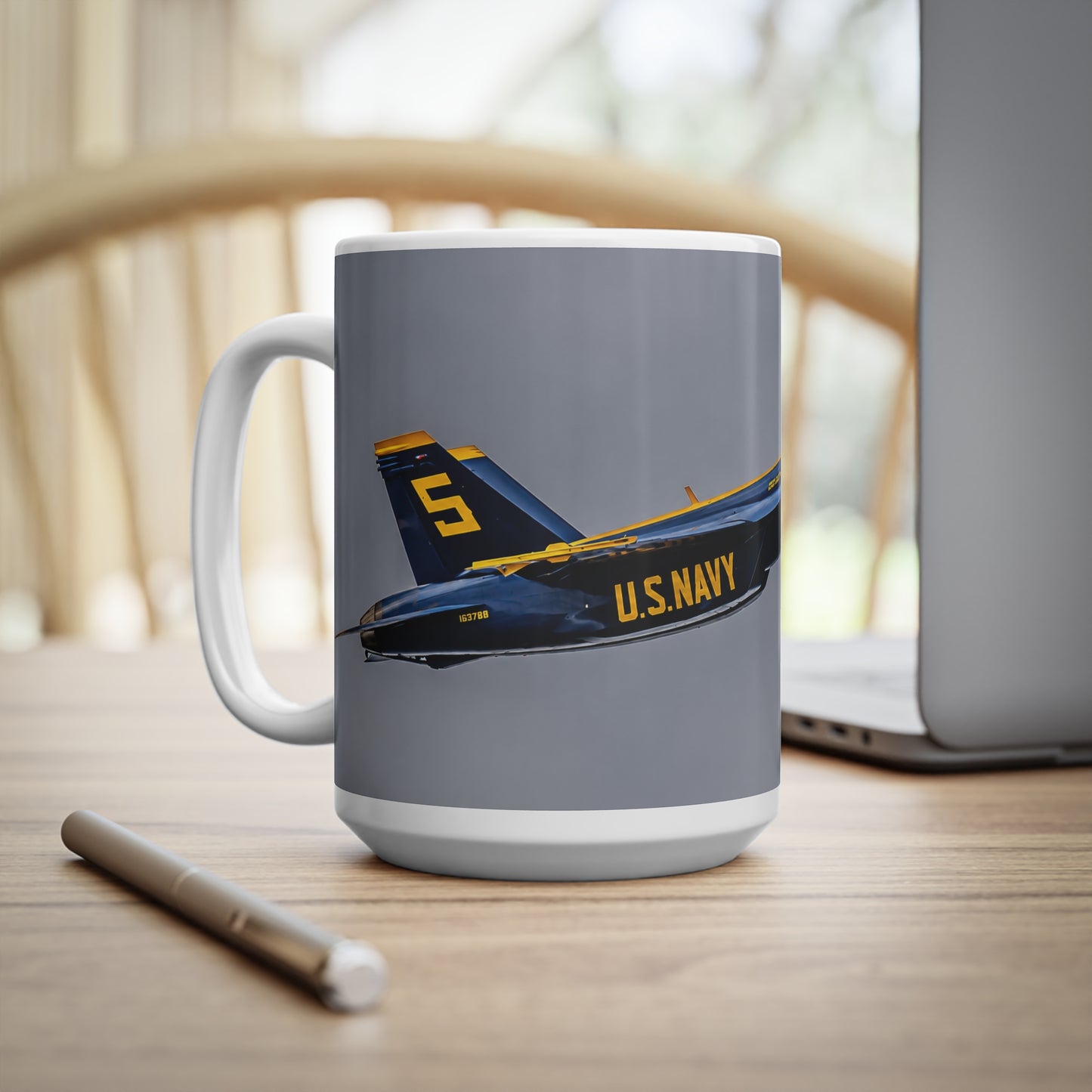 Blue Angels US Navy Jet Coffee Mug — Aviation Pilot Gift (11oz, 15oz)