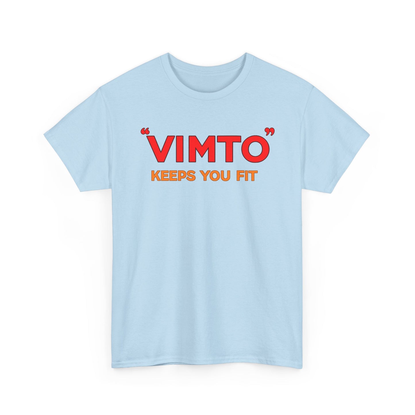 VIMTO "Keeps You Fit" Graphic Tee — Retro Beverage Logo T-Shirt