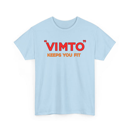 VIMTO "Keeps You Fit" Graphic Tee — Retro Beverage Logo T-Shirt