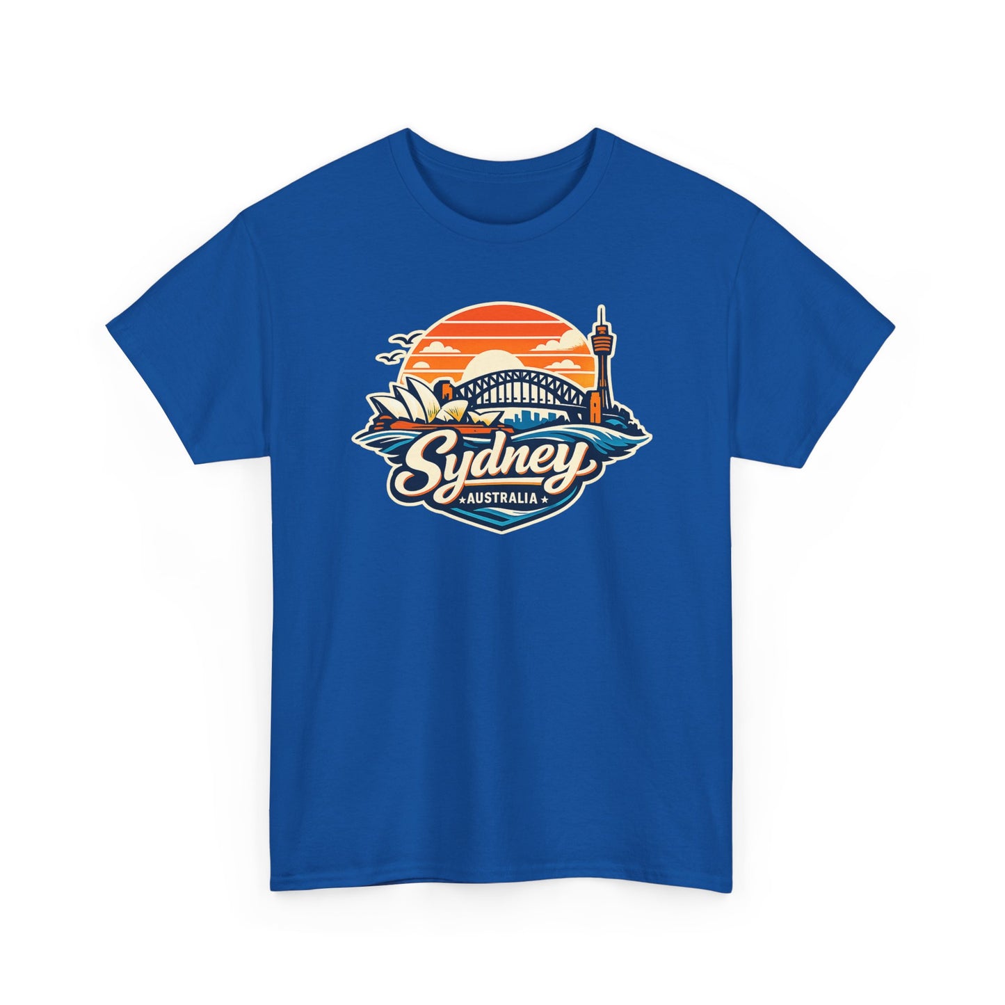 Sydney Australia Sunset Tee — Vintage Coastal Travel T‑Shirt