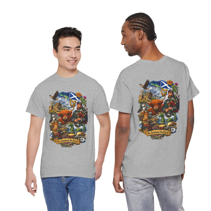Scotland Collage T-Shirt — "No Scotland No Party" Scottish Heritage Tee