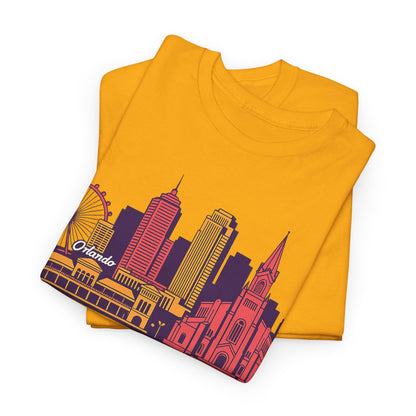 Orlando City Skyline T-Shirt — Colorful Urban Landmark Graphic Tee