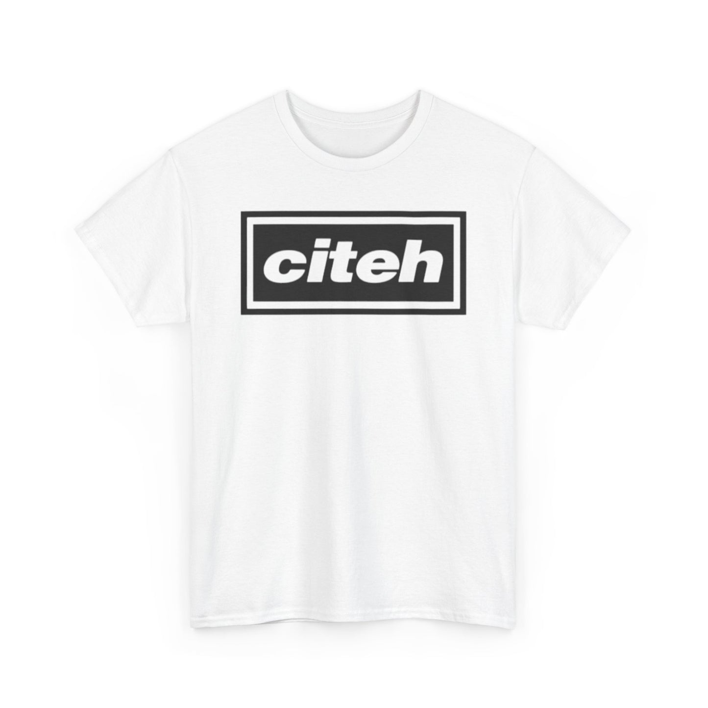Manchester City Citeh Logo Tee — Minimalist Black Box Graphic T-Shirt