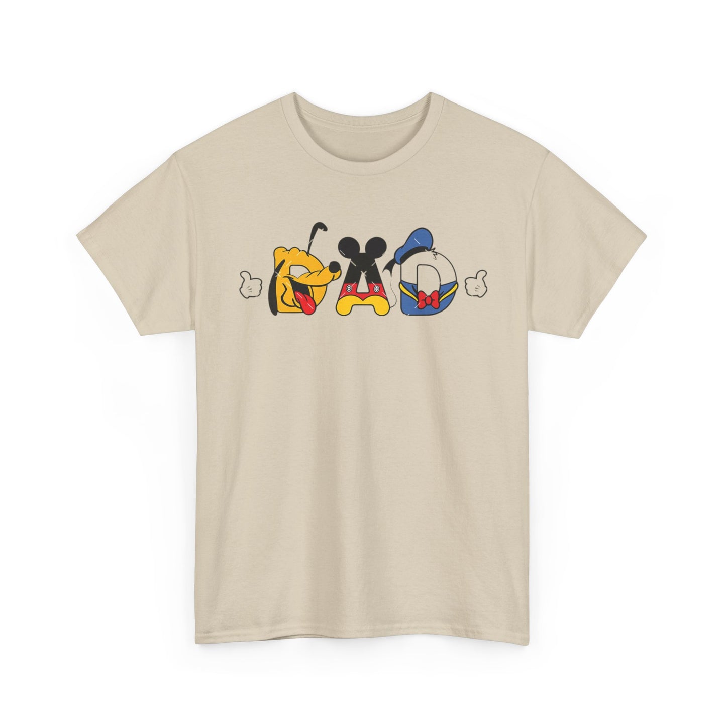Disney Dad Character Graphic Tee — Playful Colorful Character Icons T-Shirt