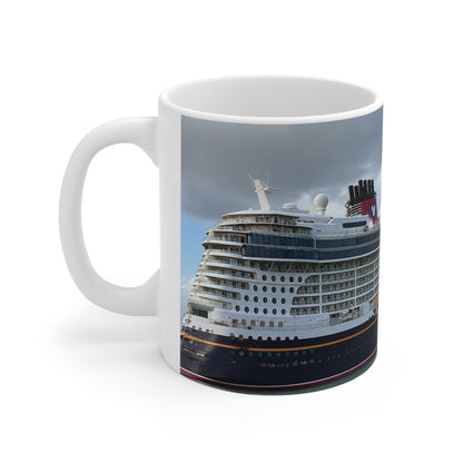 Disney Cruise Ship Coffee Mug — Panoramic Oceanliner Photo Mug (11oz & 15oz)