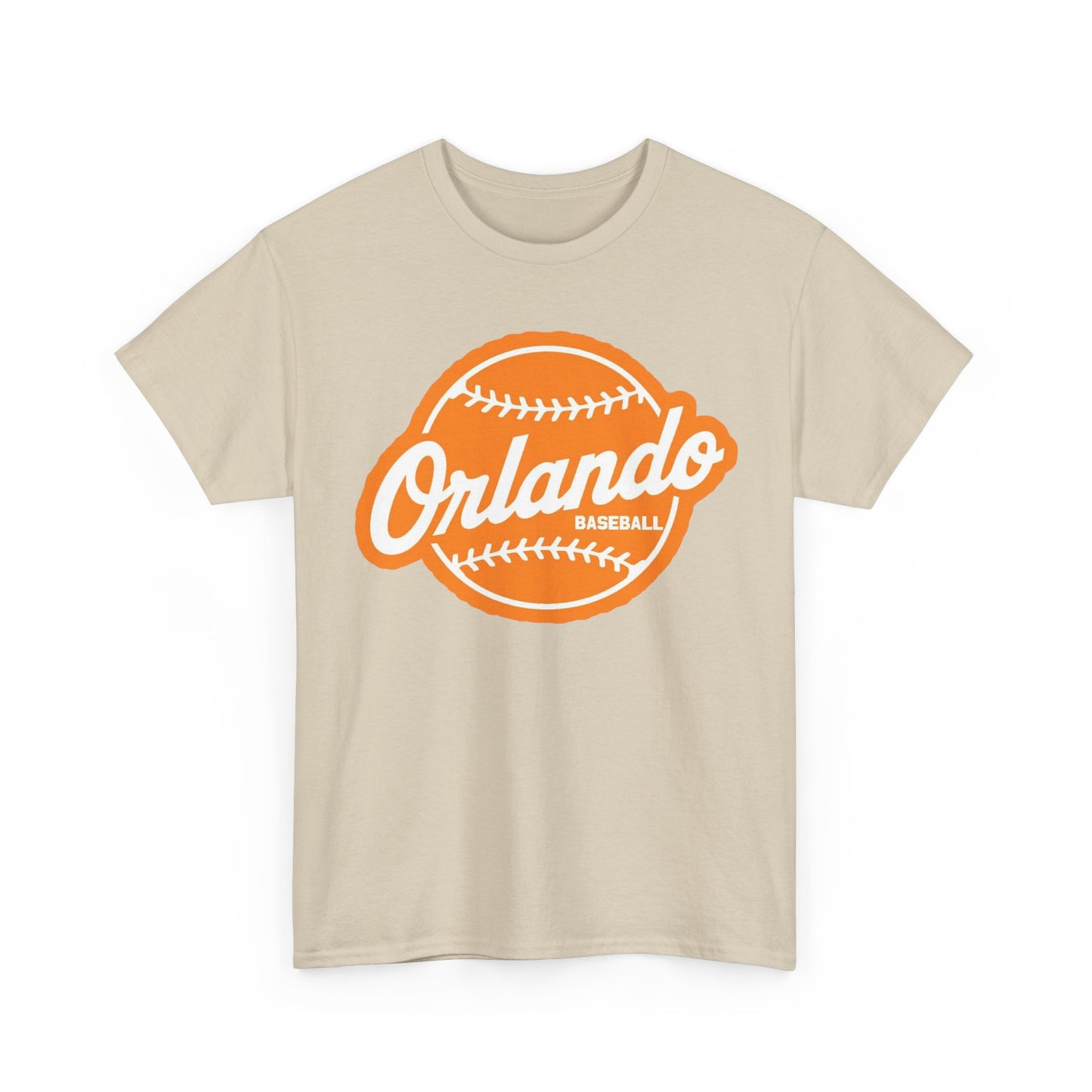 Orlando Baseball Tee — Vintage Orange Baseball Logo T‑Shirt
