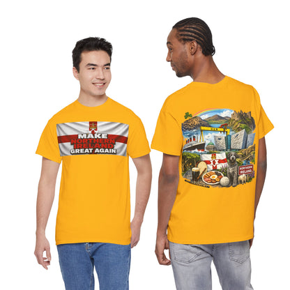 Northern Ireland Collage Tee — "Make Northern Ireland Great Again" Graphic T-Shirt