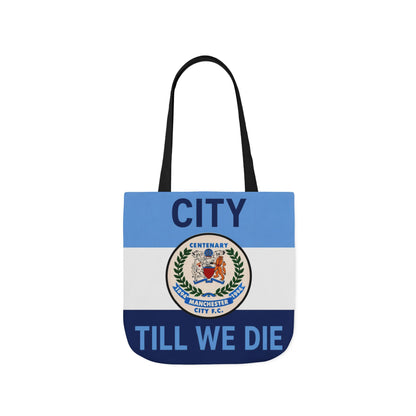 City Till We Die Canvas Tote Bag — Football Fan Flag Tote