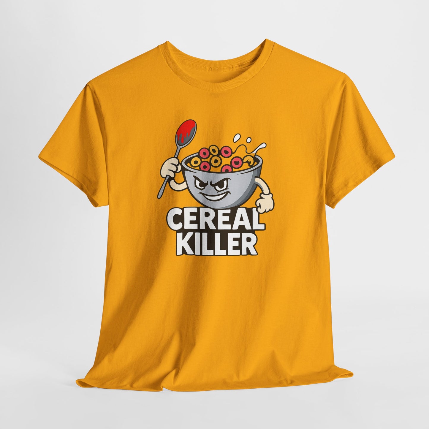 Cereal Killer Graphic Tee — Funny Breakfast Cartoon T‑Shirt