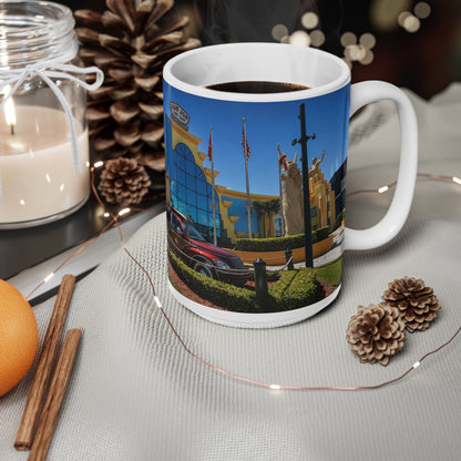 Ron Jon Cocoa Beach Photo Mug — Colorful Vacation Ceramic Coffee Cup (11oz & 15oz)