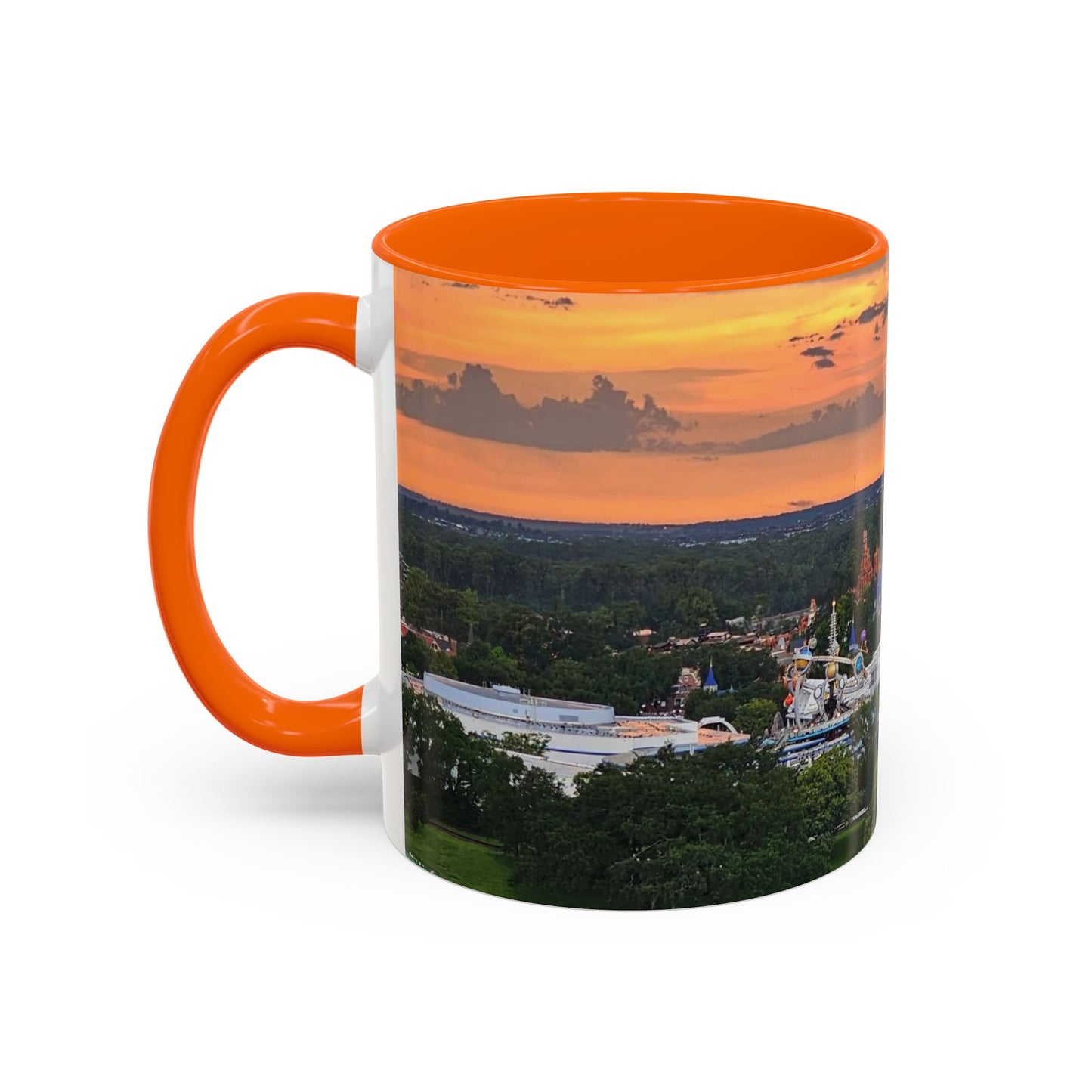 Disney Magic Kingdom Castle Sunset Coffee Mug (Accent, 11/15oz)