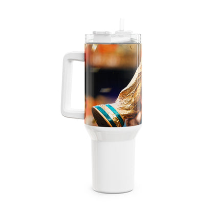 40oz World Cup Trophy Football Tumbler — Team Spirit Game Day Cup
